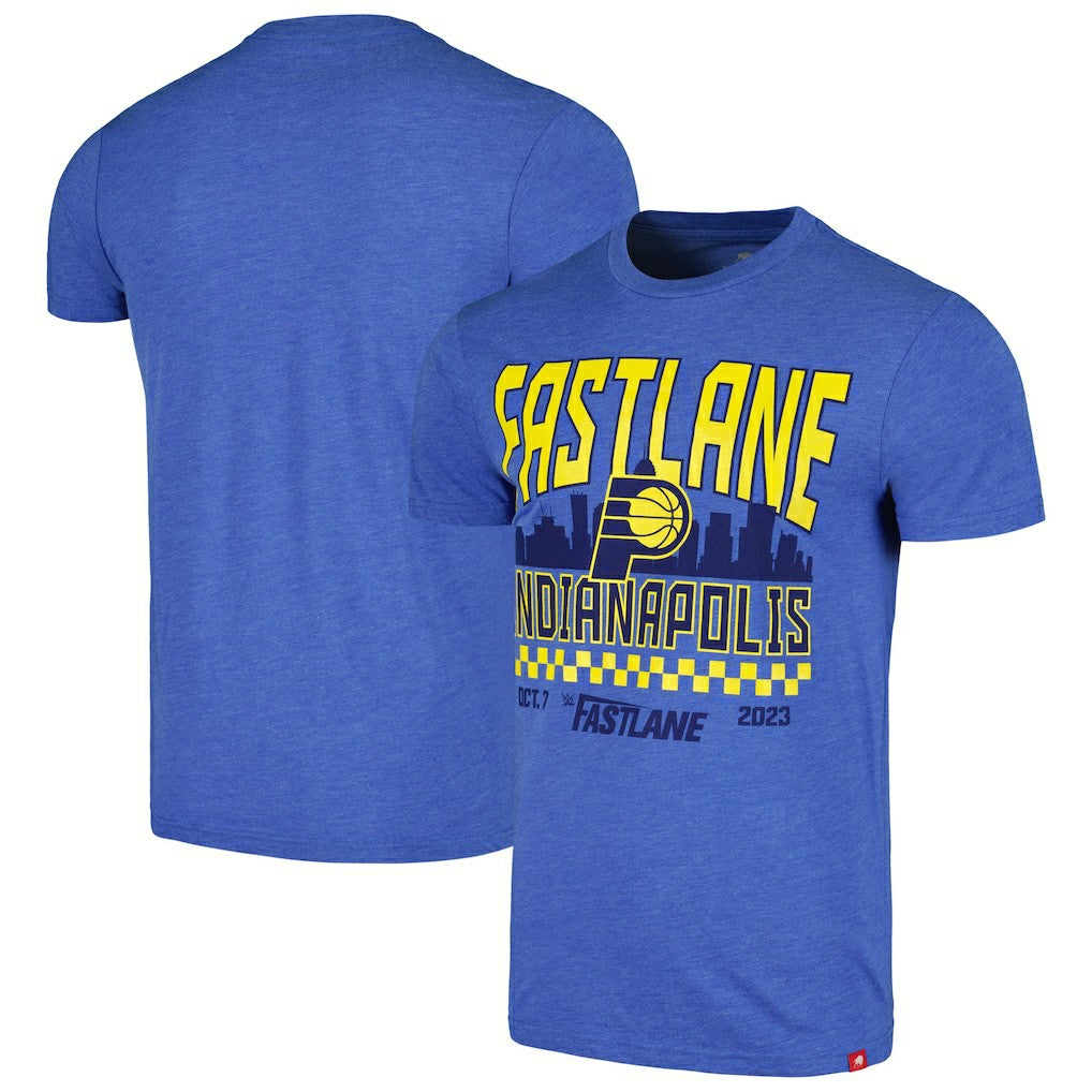 NBA - Sportiqe Fastlane x Indiana Pacers Tri-Blend T-Shirt - Blue