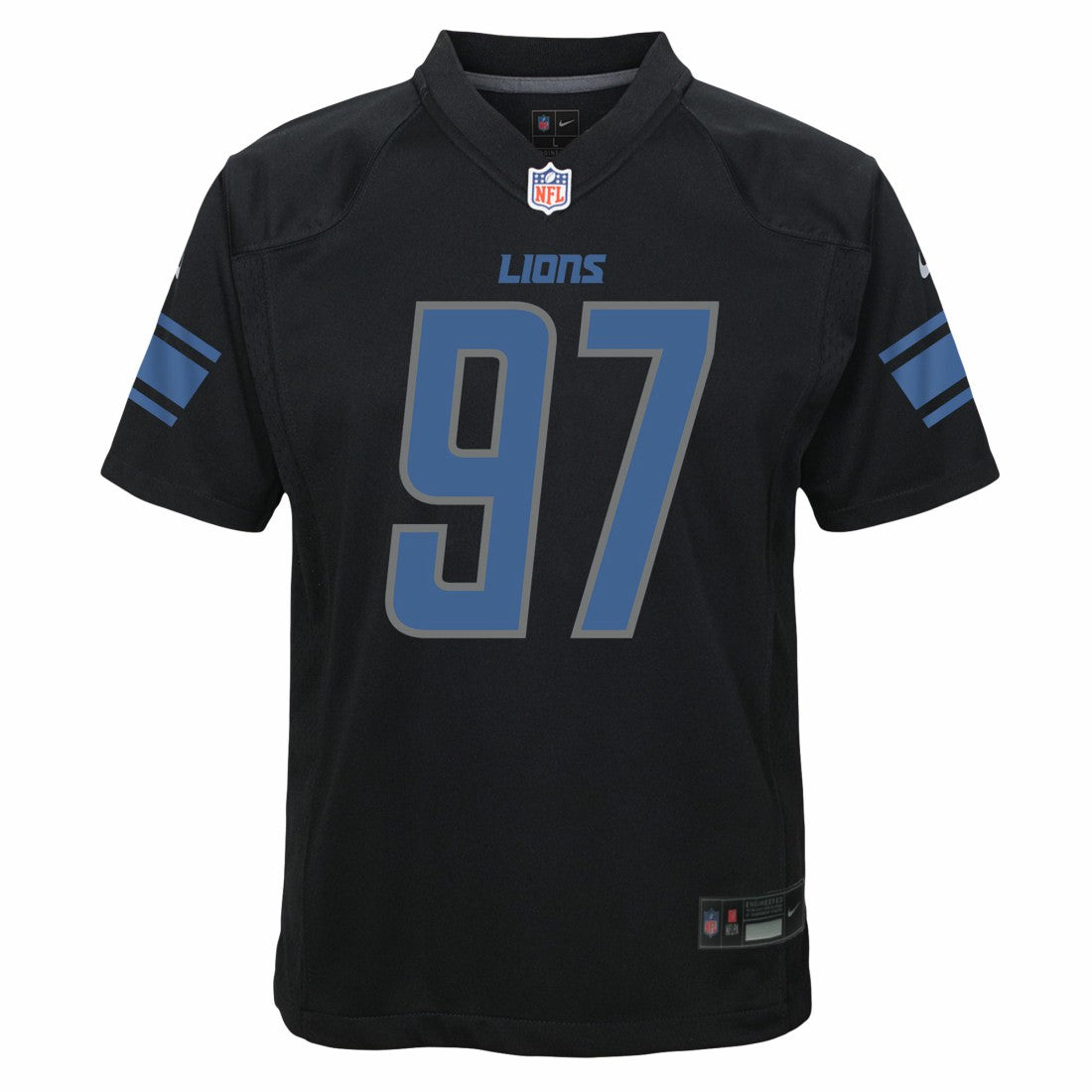 Aidan Hutchinson Detroit Lions Youth Game Jersey Black - Nike