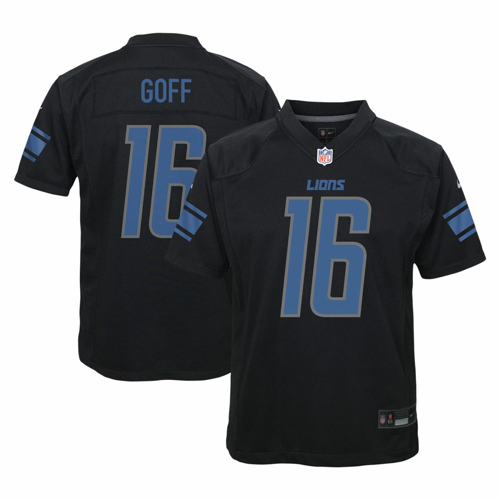 Jared Goff Detroit Lions Youth Game Jersey Black - Nike