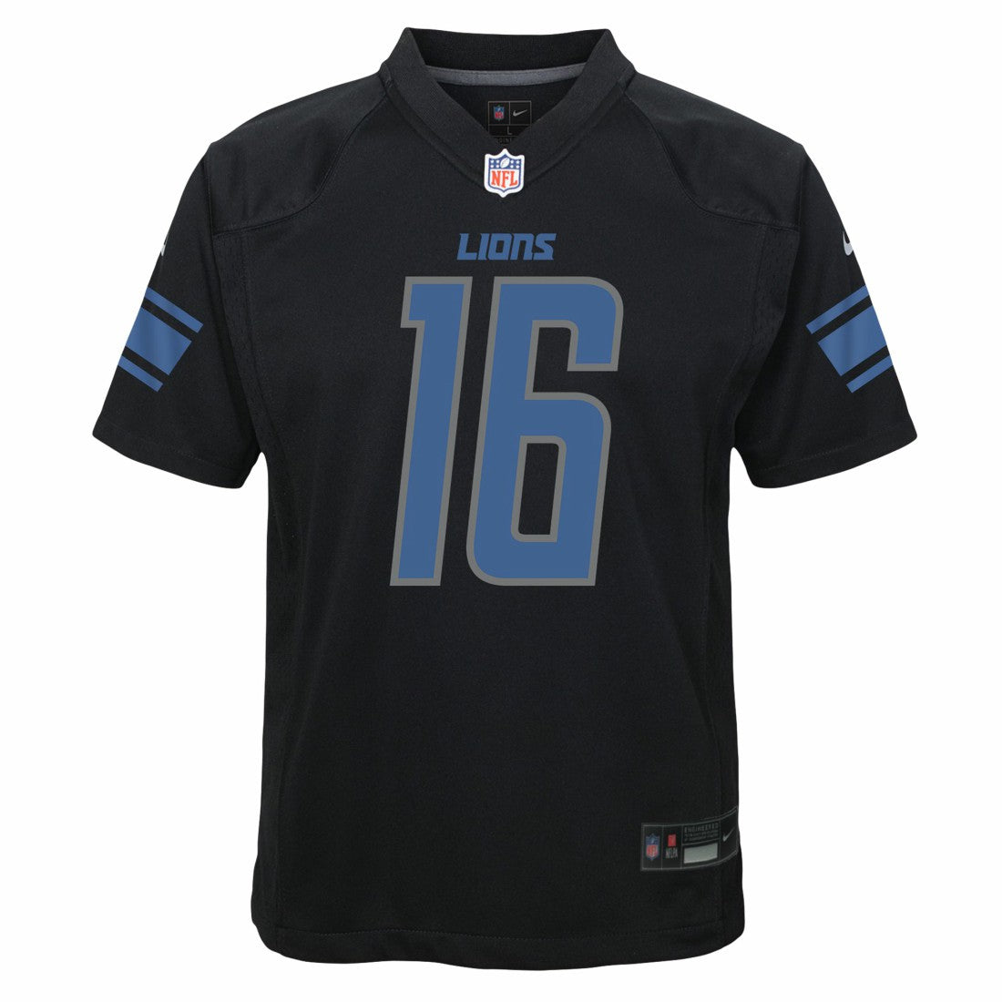 Jared Goff Detroit Lions Youth Game Jersey Black - Nike