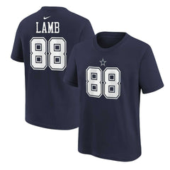 CeeDee Lamb Dallas Cowboys Preschool Player Name & Number T-Shirt Navy - Nike