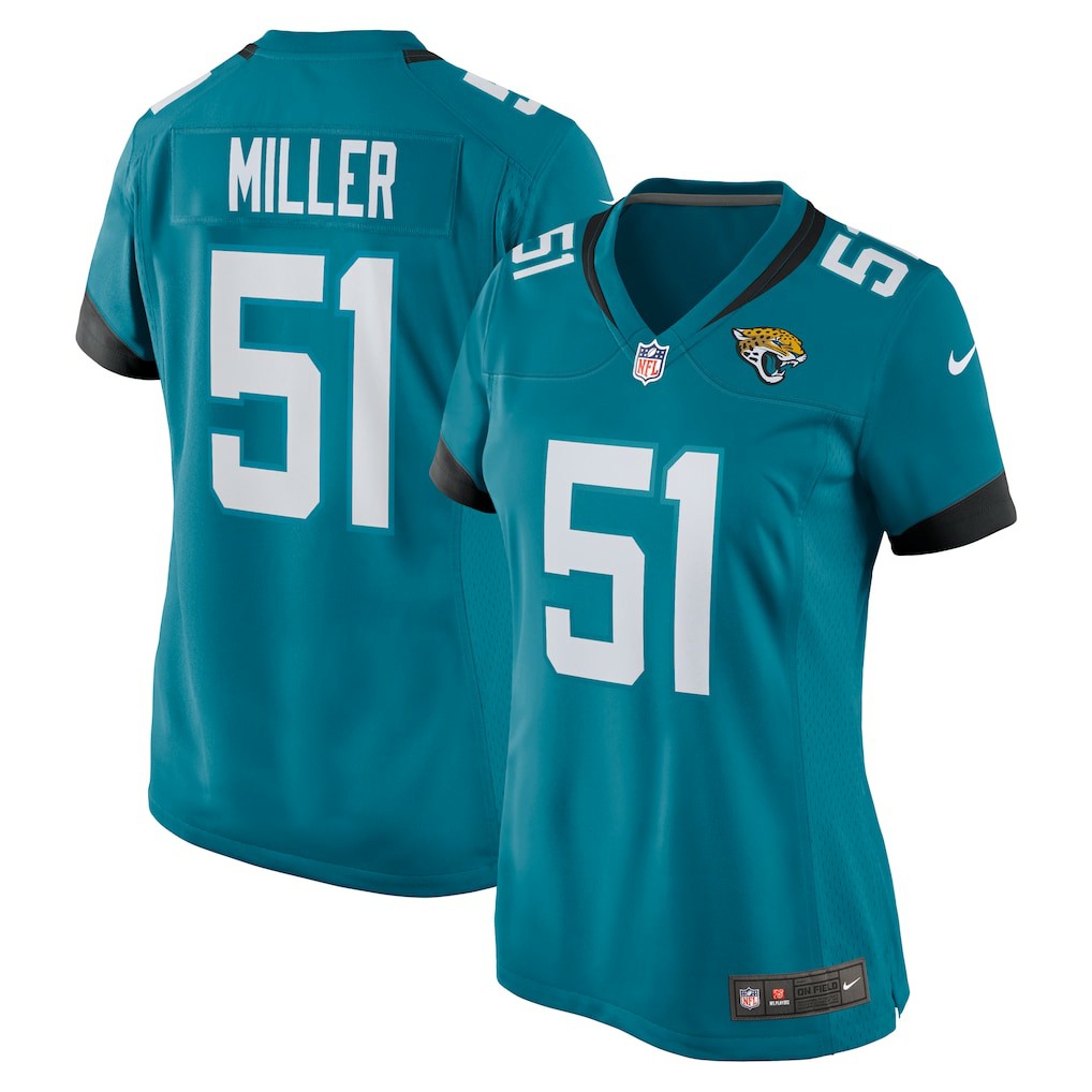 Ventrell Miller Jacksonville Jaguars Women's Game Jersey Teal - Nike