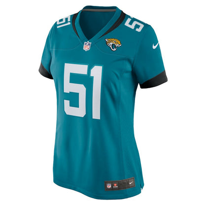 Ventrell Miller Jacksonville Jaguars Women's Game Jersey - Teal | NFL Jerseys