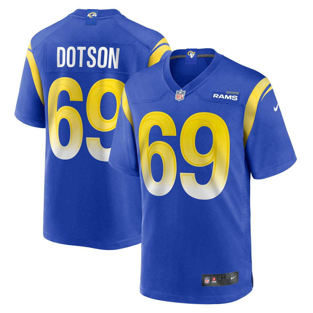 Kevin Dotson Los Angeles Rams Game Jersey - Royal | NFL Jerseys