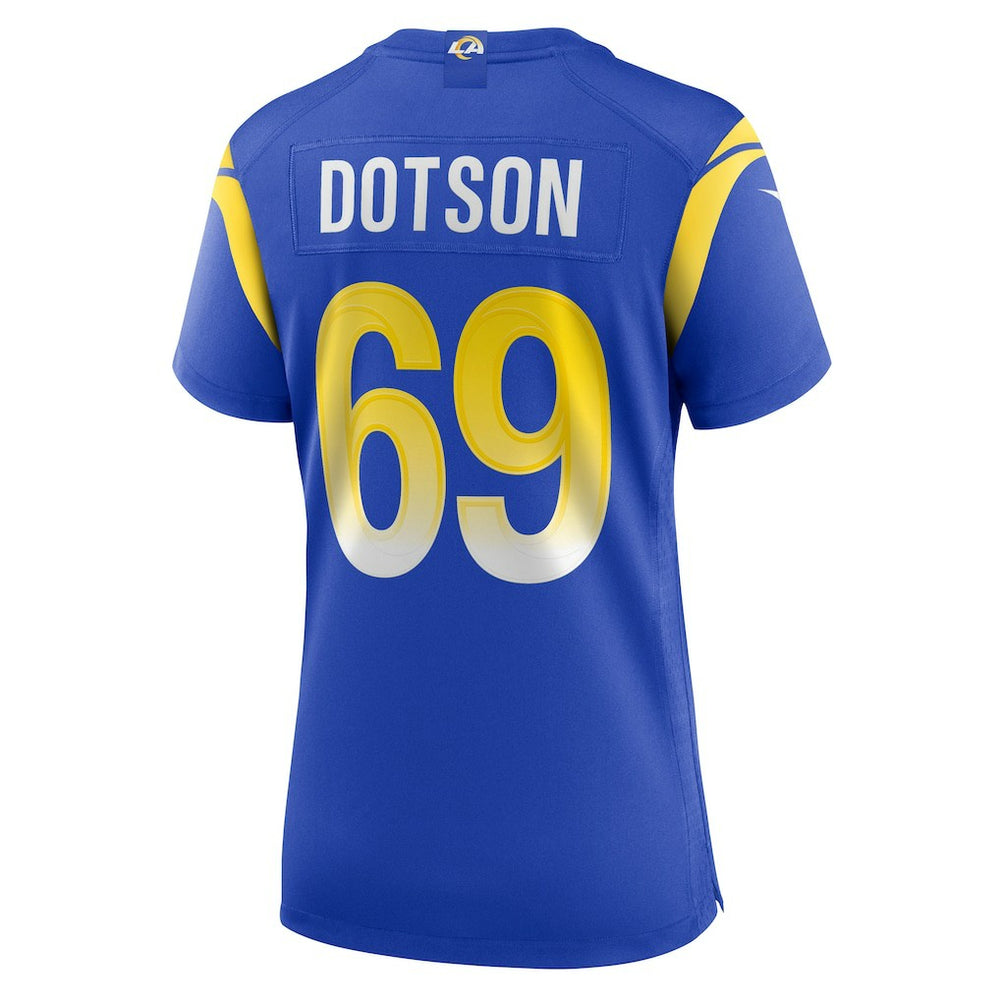 Kevin Dotson Los Angeles Rams Women's Game Jersey Royal - Nike