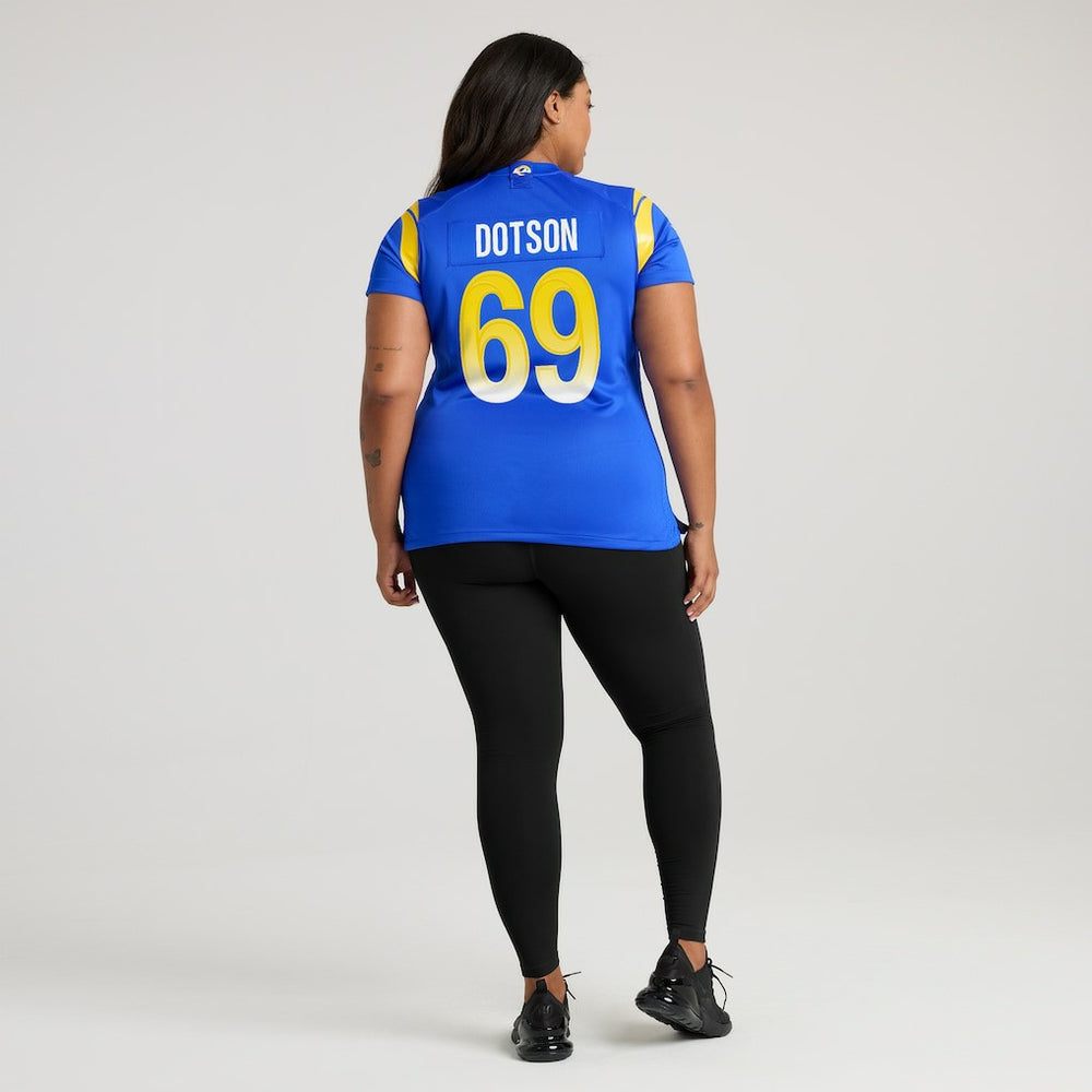 Kevin Dotson Los Angeles Rams Women's Game Jersey Royal - Nike