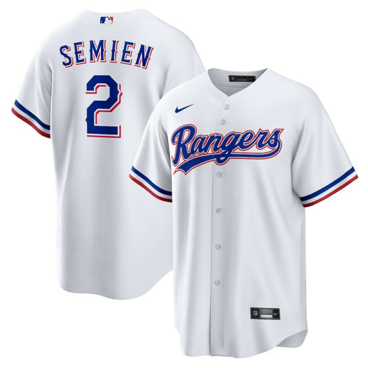 Marcus Semien Texas Rangers Nike Youth Home Replica Player Jersey - White | MLB Jerseys