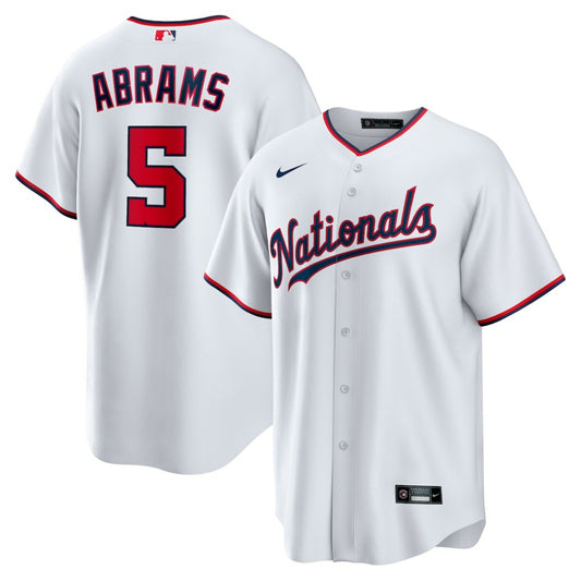 CJ Abrams Washington Nationals Nike Youth Home Replica Player Jersey - White | MLB Jerseys