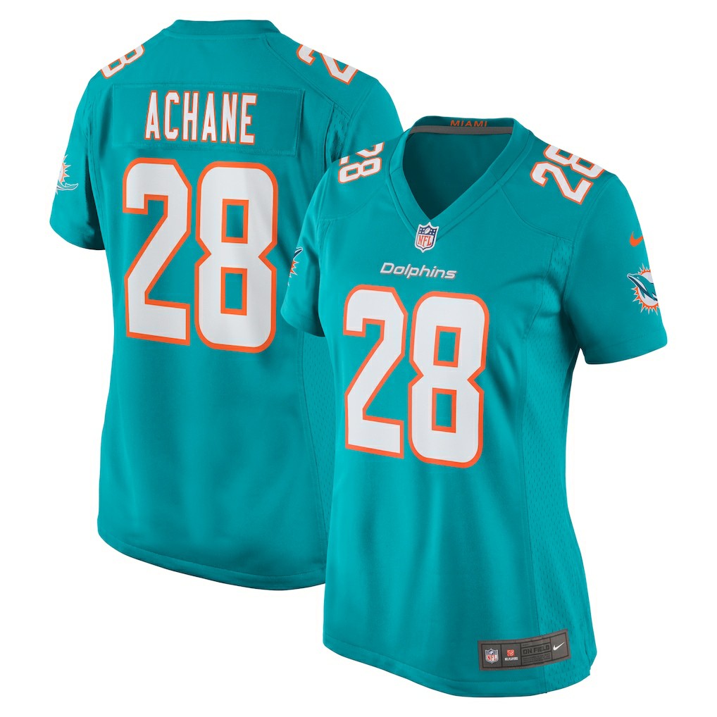 Devon Achane Miami Dolphins Women's Player Game Jersey Aqua - Nike