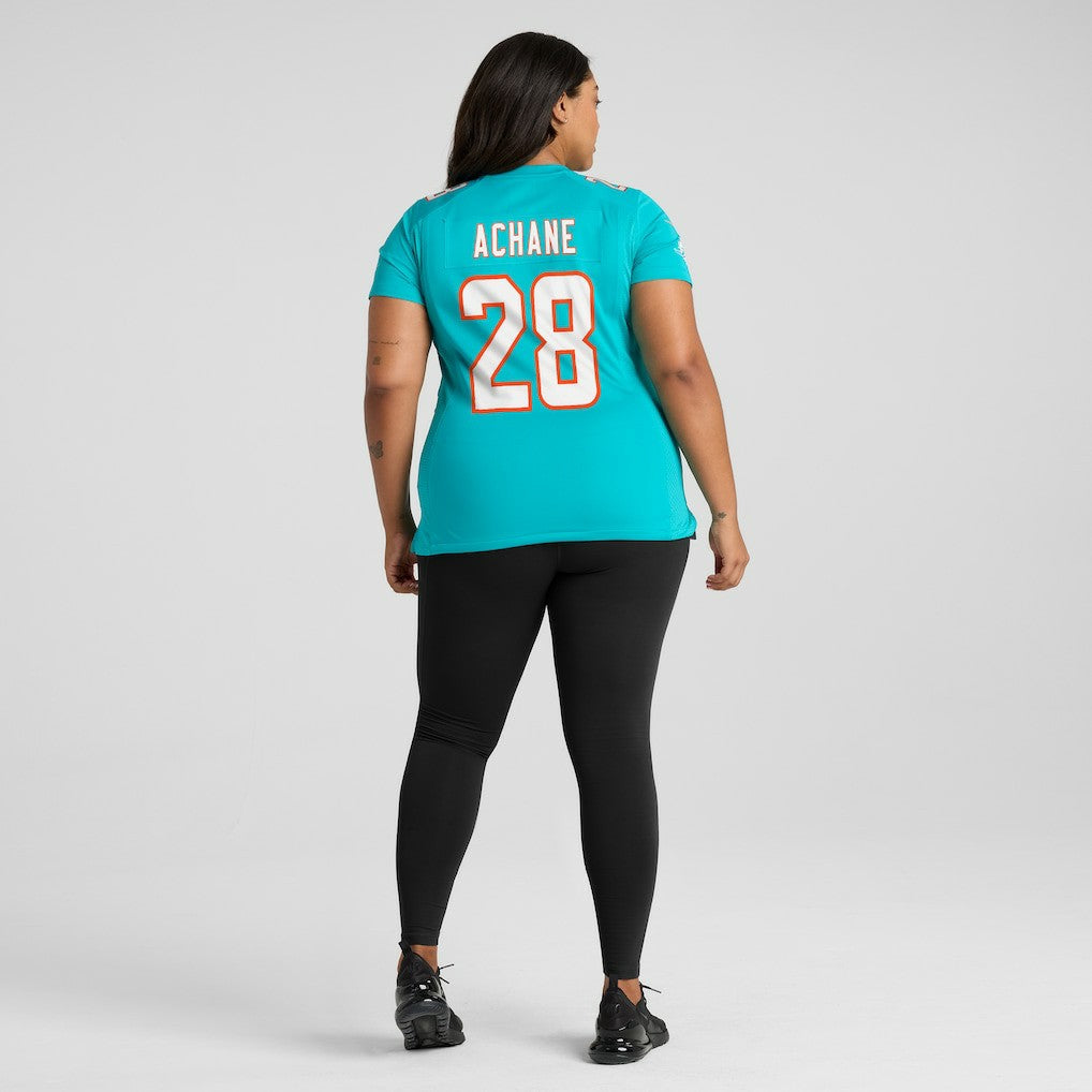 Devon Achane Miami Dolphins Women's Player Game Jersey Aqua - Nike