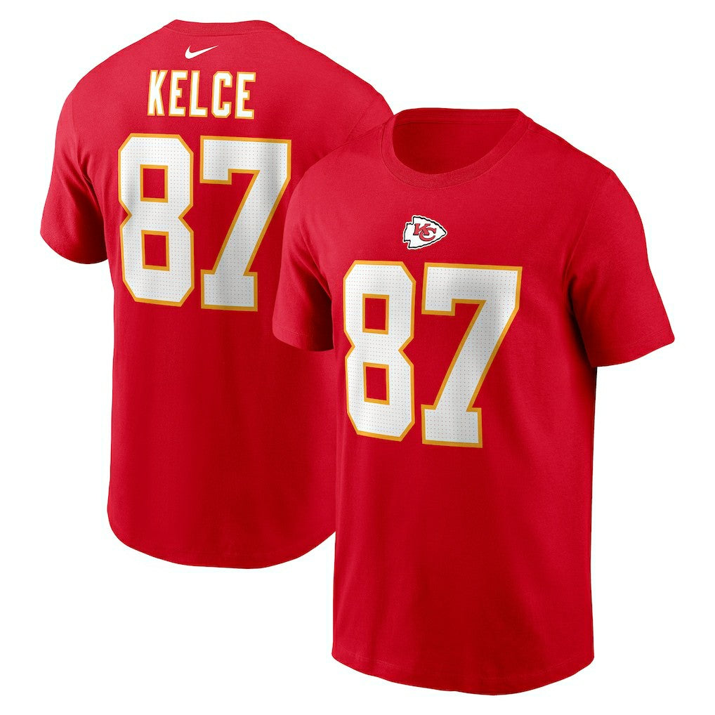 Travis Kelce Kansas City Chiefs Player Name & Number T-Shirt Red - Nike