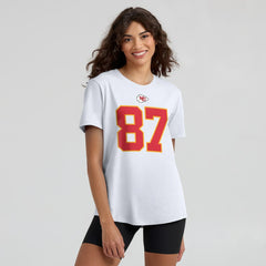 Travis Kelce Kansas City Chiefs Women's Player Name & Number T-Shirt White - Nike