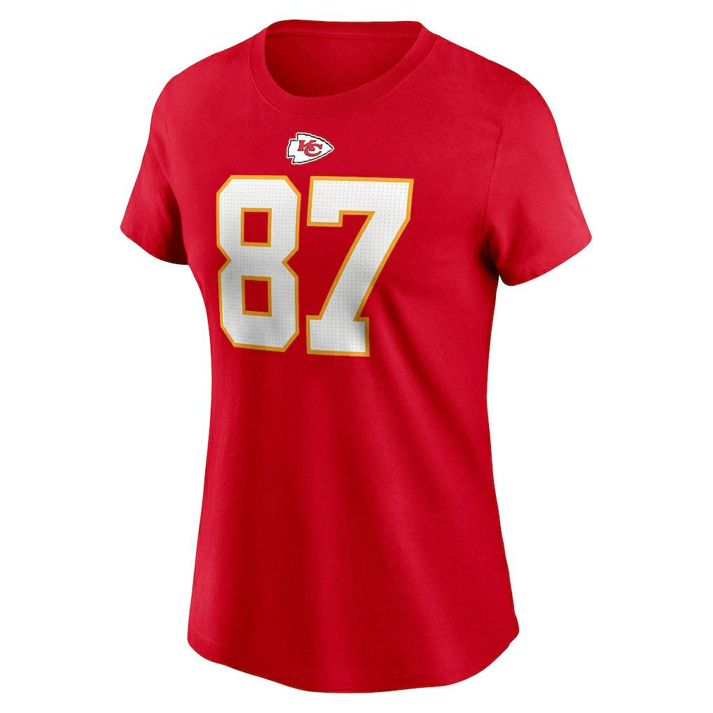 Travis Kelce Kansas City Chiefs Women's Player Name & Number T-Shirt Red - Nike