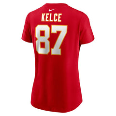 Travis Kelce Kansas City Chiefs Women's Player Name & Number T-Shirt Red - Nike