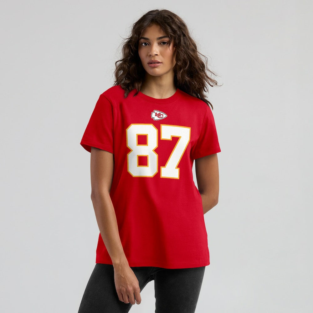 Travis Kelce Kansas City Chiefs Women's Player Name & Number T-Shirt Red - Nike