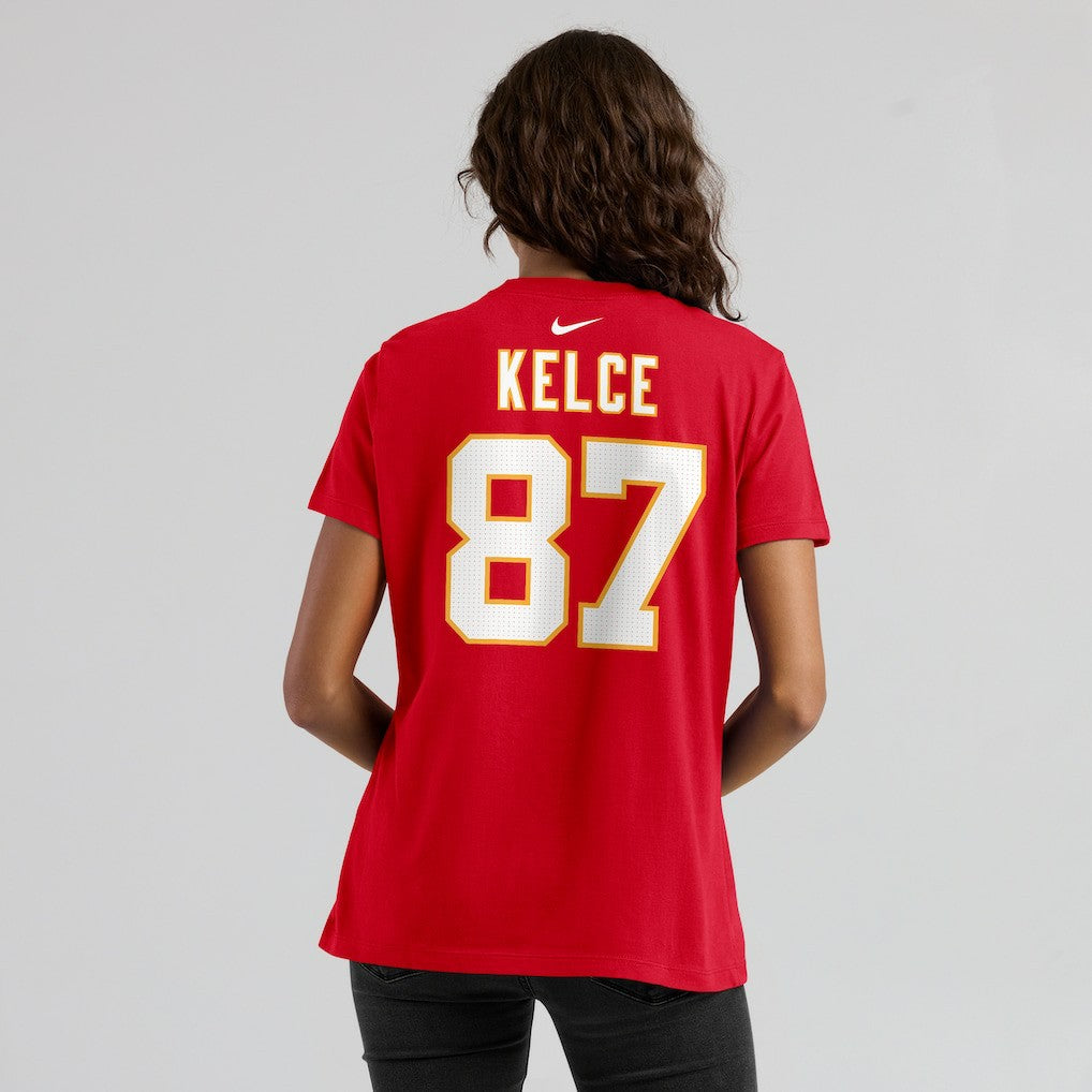 Travis Kelce Kansas City Chiefs Women's Player Name & Number T-Shirt Red - Nike