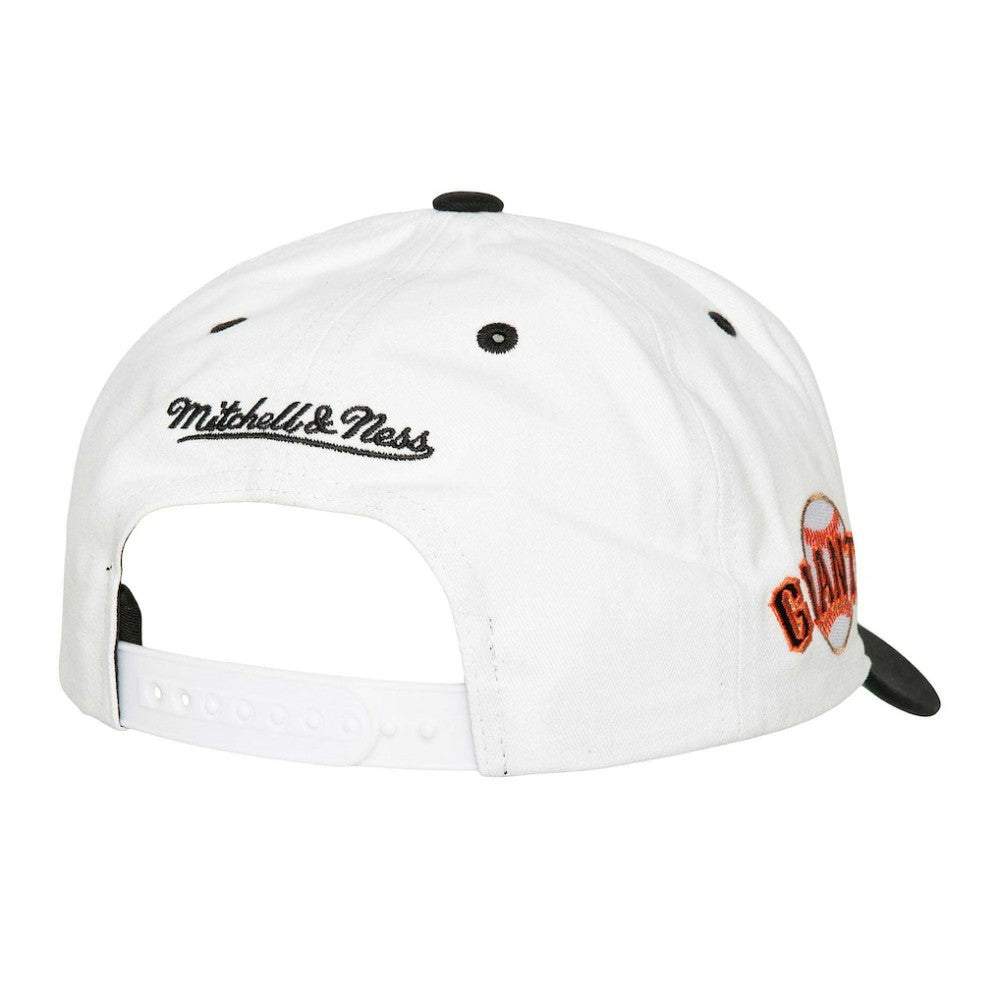 San Francisco Giants Mitchell & Ness Cooperstown Collection Tail Sweep Pro Snapback Hat Lifestyle