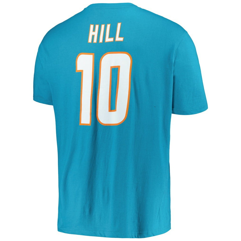 Tyreek Hill Miami Dolphins Big & Tall Player Name & Number T-Shirt Aqua - Fanatics