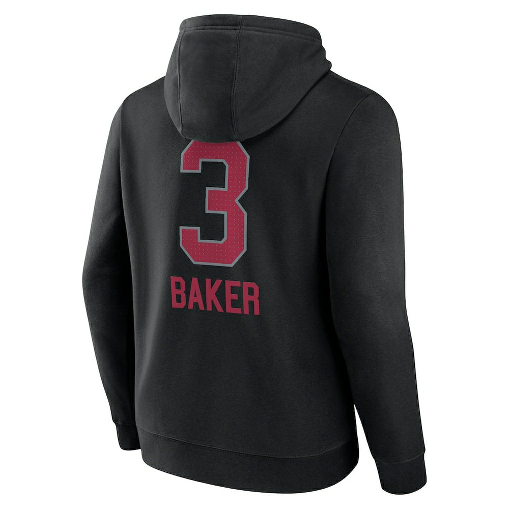 Budda Baker Arizona Cardinals Team Wordmark Player Name & Number Pullover Hoodie Black - NFL