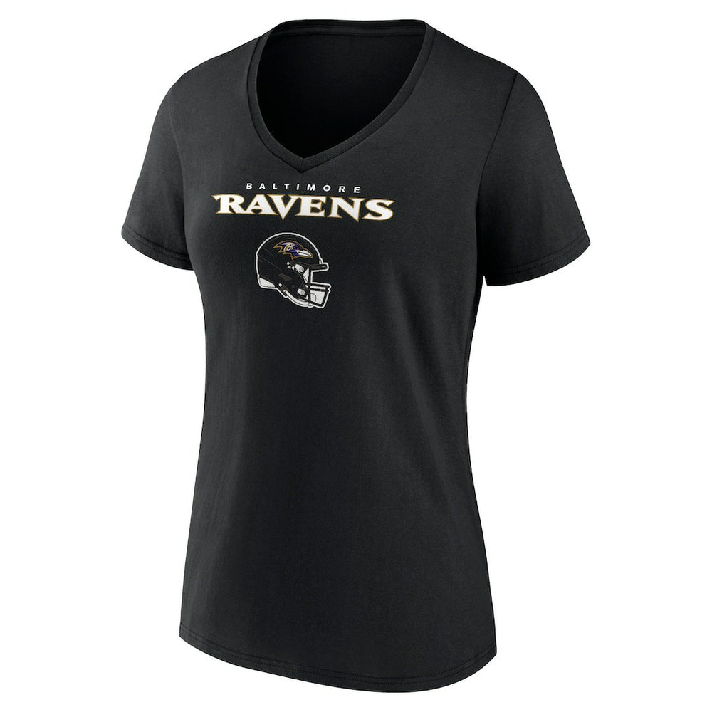 Zay Flowers Baltimore Ravens Women's Team Wordmark Player Name & Number V-Neck T-Shirt Black - NFL