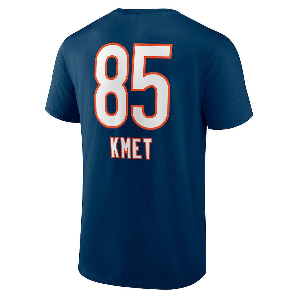 Cole Kmet Chicago Bears Team Wordmark Player Name & Number T-Shirt Navy - NFL