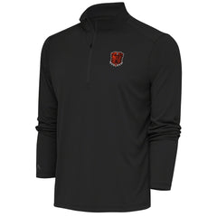 Cleveland Browns Antigua Tribute Quarter-Zip Pullover Top Charcoal - NFL
