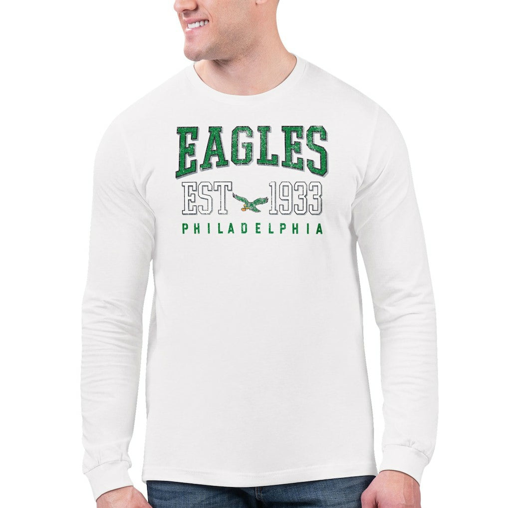 Philadelphia Eagles Starter Retro Long Sleeve T-Shirt White - NFL