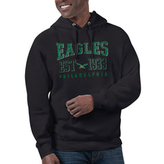 Philadelphia Eagles Starter Unisex Retro Pullover Hoodie Black - NFL
