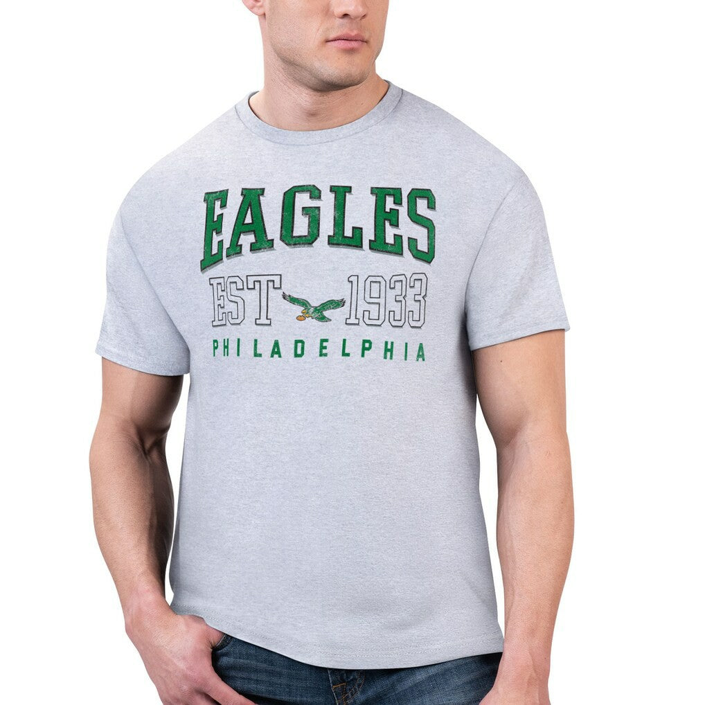 Philadelphia Eagles Starter Retro Team Graphic T-Shirt Gray - NFL