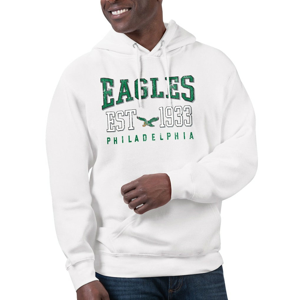Philadelphia Eagles Starter Unisex Retro Pullover Hoodie White - NFL