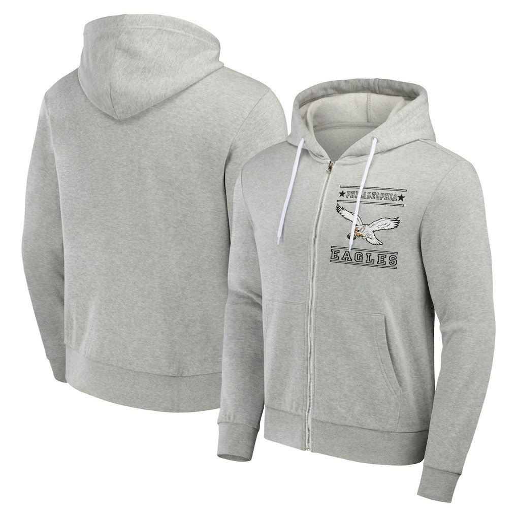 Philadelphia Eagles NFL x Darius Rucker Collection Full-Zip Hoodie Gray - Fanatics