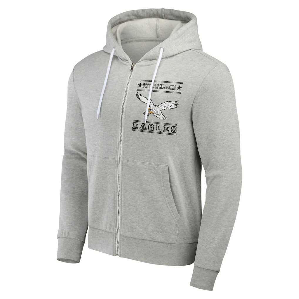 Philadelphia Eagles NFL x Darius Rucker Collection Full-Zip Hoodie Gray - Fanatics