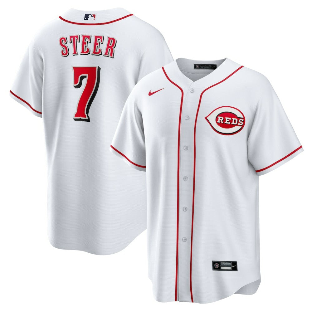 Spencer Steer Cincinnati Reds Nike Home Replica Jersey Near Me