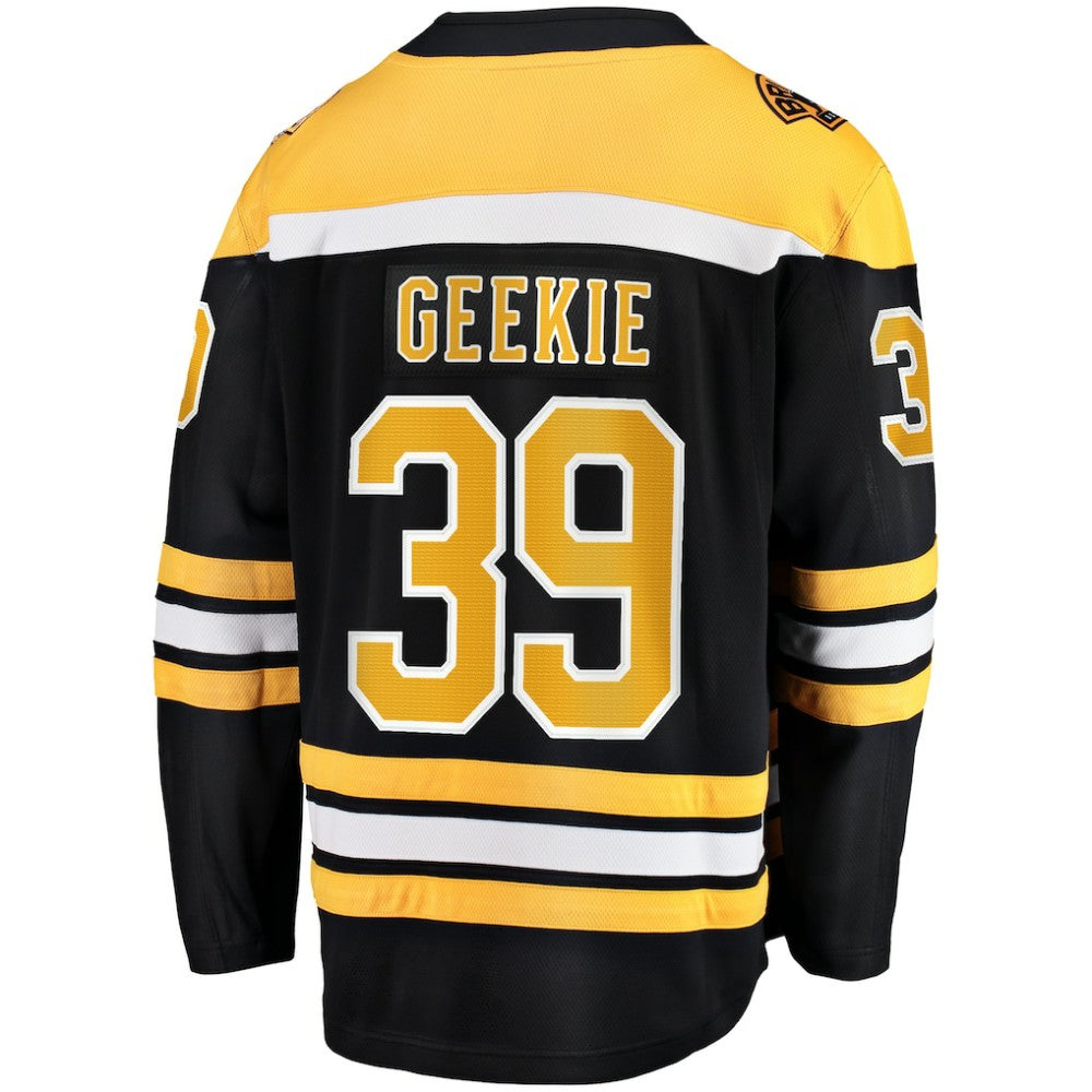 Morgan Geekie Boston Bruins Fanatics Home Breakaway Jersey - Black | NHL Jerseys