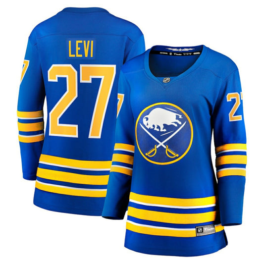 Devon Levi Buffalo Sabres Fanatics Women's Home Breakaway Player Jersey - Royal | NHL Jerseys