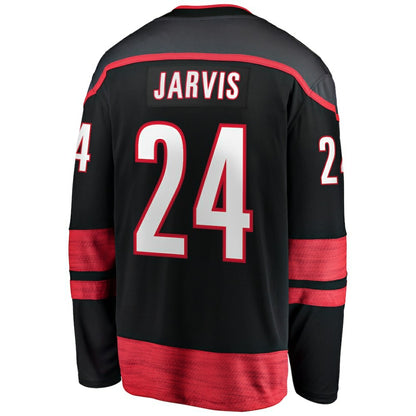 Seth Jarvis Carolina Hurricanes Fanatics Home Breakaway Jersey - Black | NHL Jerseys