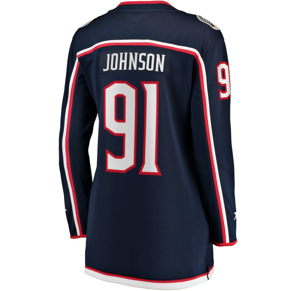 Kent Johnson Columbus Blue Jackets - Fanatics Women's Home Breakaway Player Jersey Navy