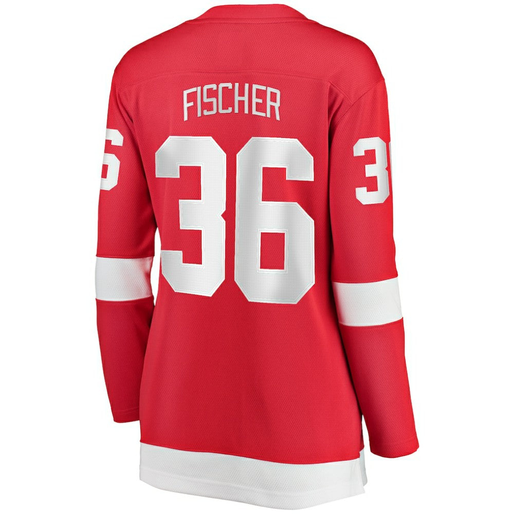 Christian Fischer Detroit Red Wings Fanatics Women's Home Breakaway Player Jersey - Red | NHL Jerseys