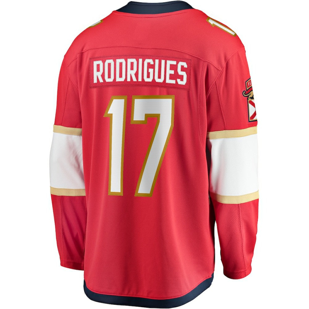 Evan Rodrigues Florida Panthers Fanatics Home Breakaway Jersey - Red | NHL Jerseys