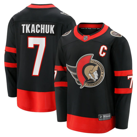 Brady Tkachuk Ottawa Senators Fanatics Home Breakaway Jersey - Black | NHL Jerseys