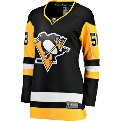Kris Letang Pittsburgh Penguins Fanatics Women's Home Breakaway Player Jersey - Black | NHL Jerseys