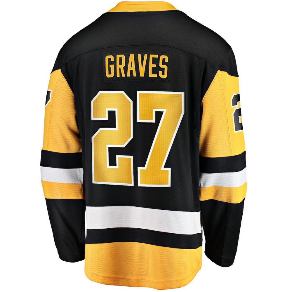 Ryan Graves Pittsburgh Penguins Fanatics Home Breakaway Jersey - Black | NHL Jerseys