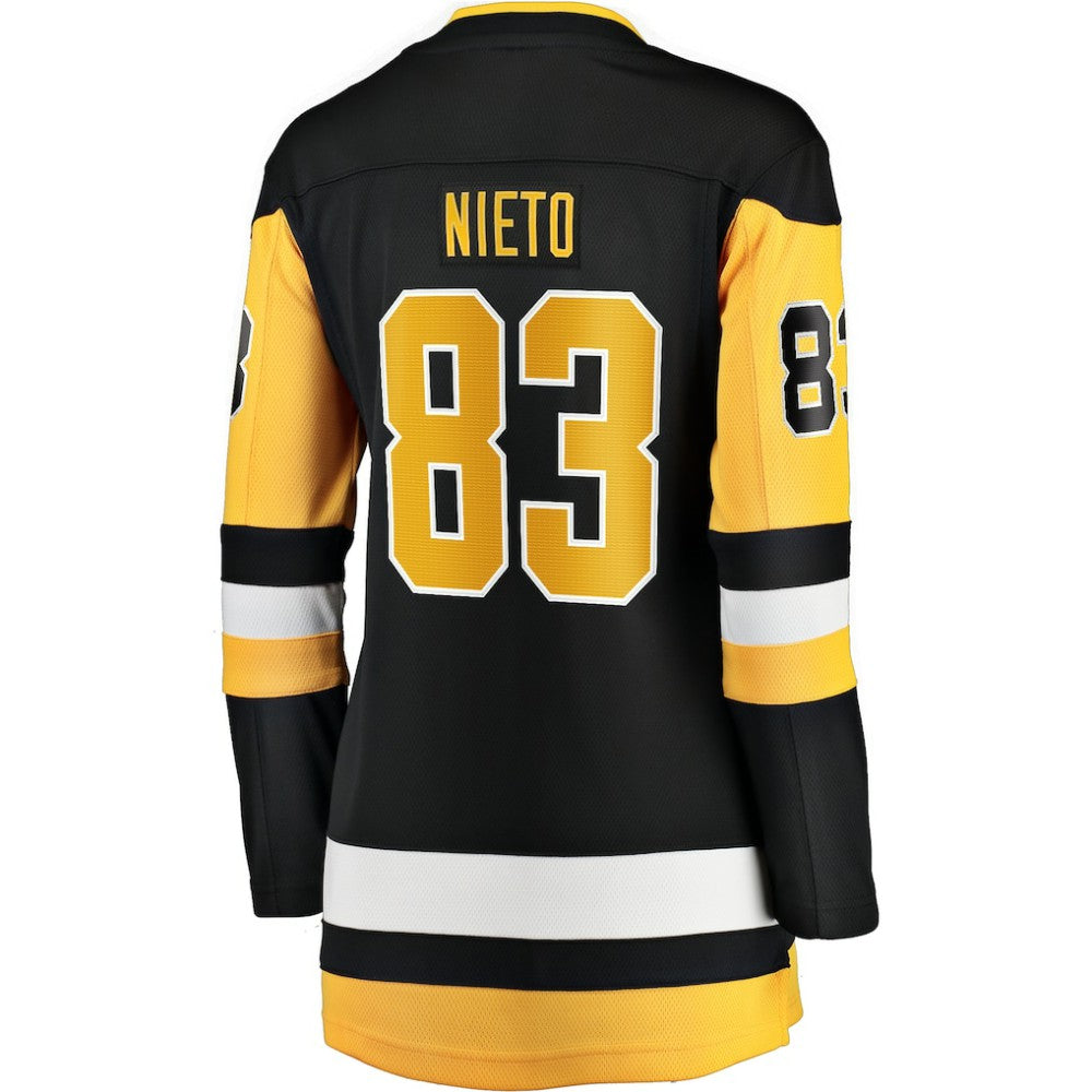 Matt Nieto Pittsburgh Penguins Fanatics Women's Home Breakaway Player Jersey Black