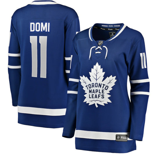 Max Domi Toronto Maple Leafs Fanatics Women's Home Breakaway Player Jersey - Blue | NHL Jerseys