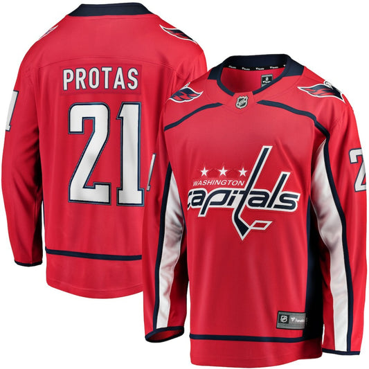 Aliaksei Protas Washington Capitals Fanatics Home Breakaway Jersey - Red | NHL Jerseys