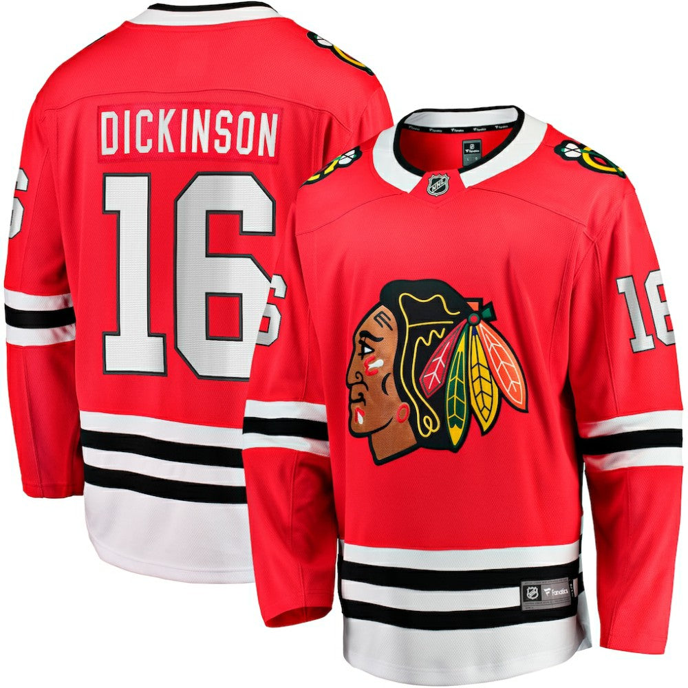Jason Dickinson Chicago Blackhawks Fanatics Home Breakaway Jersey - Red | NHL Jerseys