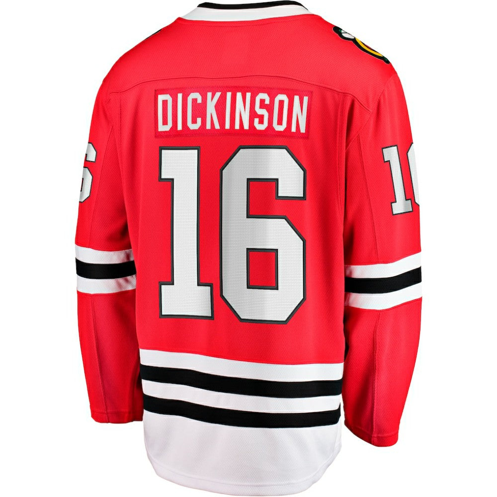 Jason Dickinson Chicago Blackhawks Fanatics Home Breakaway Jersey - Red | NHL Jerseys