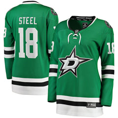 Sam Steel Dallas Stars - Fanatics Women's Home Breakaway Player Jersey Kelly Green