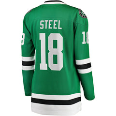 Sam Steel Dallas Stars - Fanatics Women's Home Breakaway Player Jersey Kelly Green