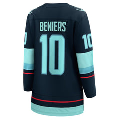 Matty Beniers Seattle Kraken Fanatics Women's Home Breakaway Player Jersey Deep Sea Blue